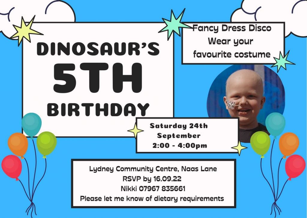 The Dinosaur's Disco Birthday Party Invitation